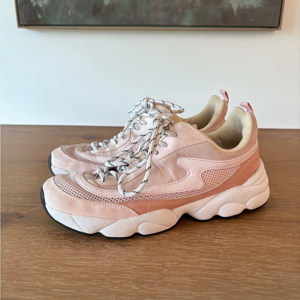 H&M Pink Chunky Sneakers with Retro Design